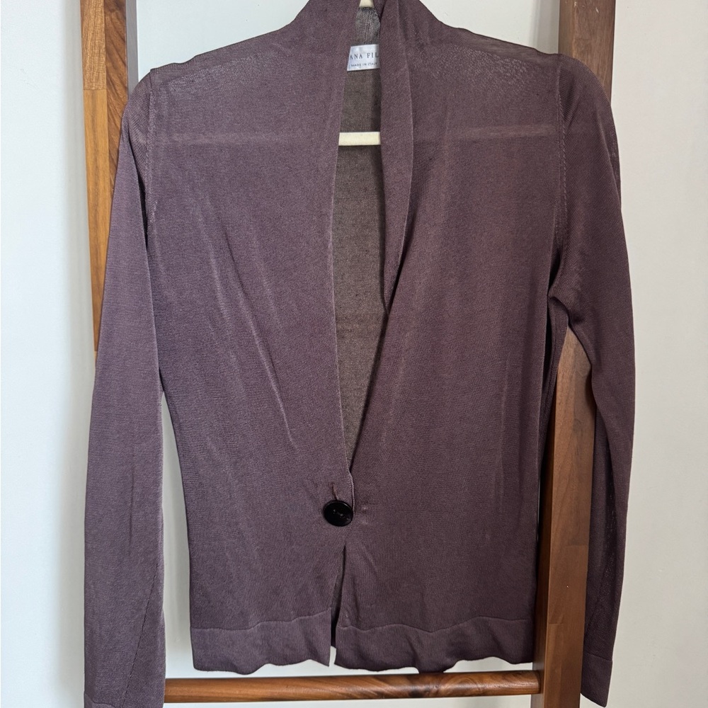 Fabiana Filippi Open Front Cardigan Sz M